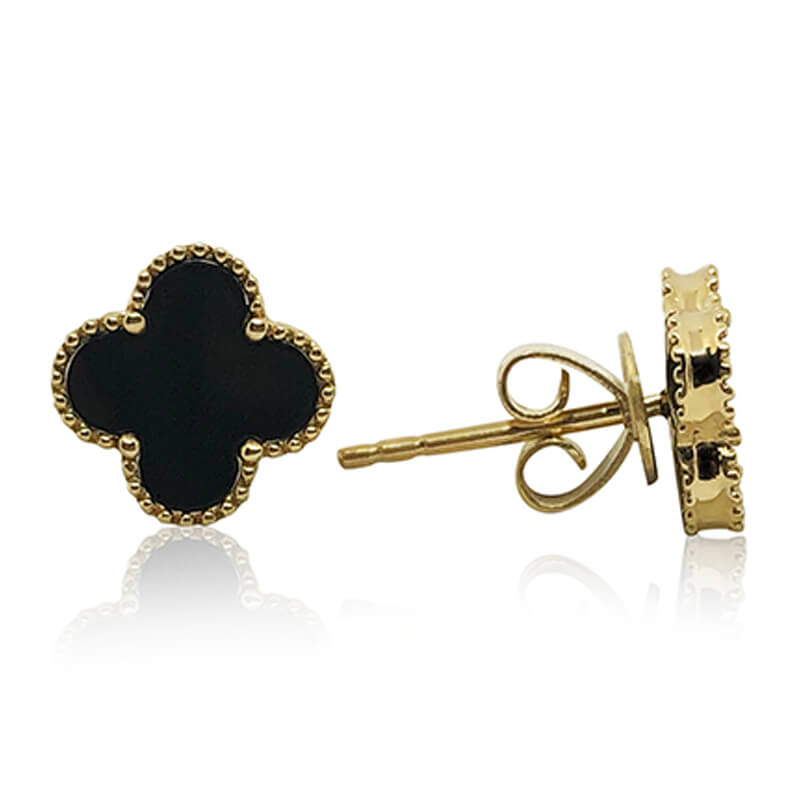 Black Onyx Stud Earrings
