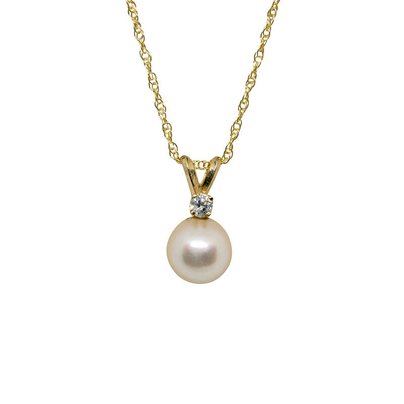Pearl & Diamond Pendant