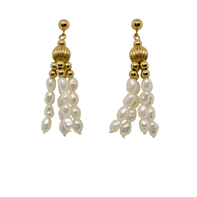 Pearl Tassel Earrings