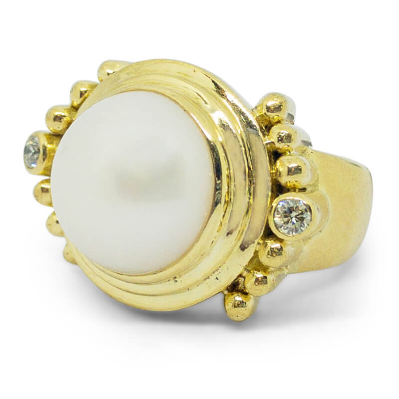 13mm Mabe Pearl Ring